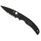 Spyderco 2024 Spyderco Reveal 13 Native Chief Black Lightweight Black Blade, Combo Edge SPY-C244PSBBK - alternate 2